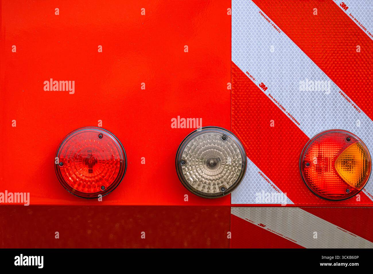 Dettagli rosso e bianco Foto Stock