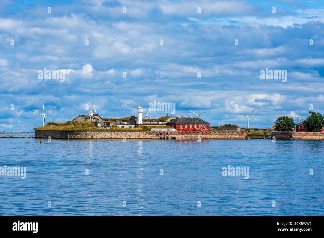 Trekroner Fort (Fortezza a tre corone) all'ingresso del porto di Copenaghen, Copenaghen, Danimarca, Nord Europa Foto Stock