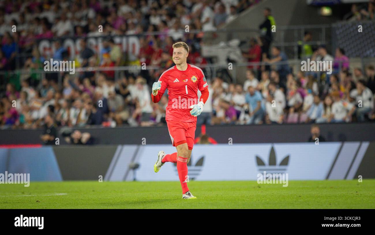 Colonia, Germania. 7 settembre 2025. Bailey Peacock-Farrell (NI) Germania - Irlanda del Nord Deutschland - Nordirland 07.09.2025 Copyright (nur für jour Foto Stock