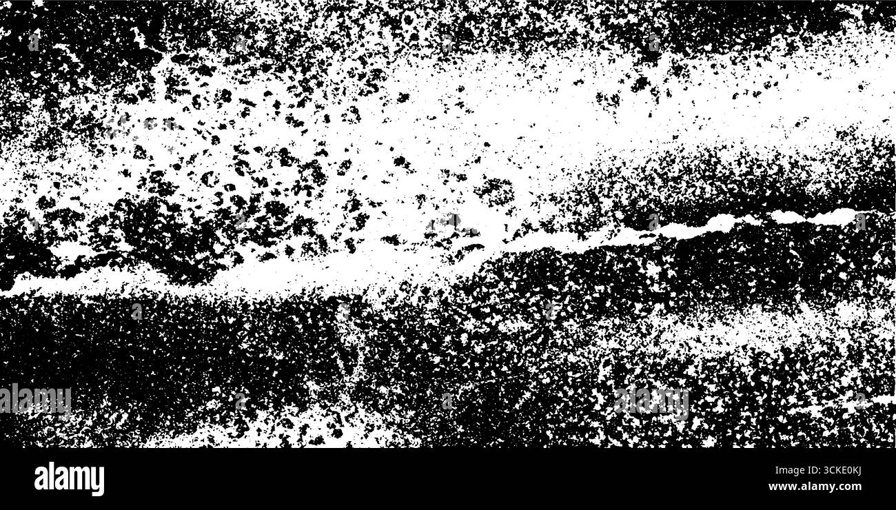 Sfondo nero granuloso con bordi vignettatura per progetti di design retrò. Illustrazione Vettoriale