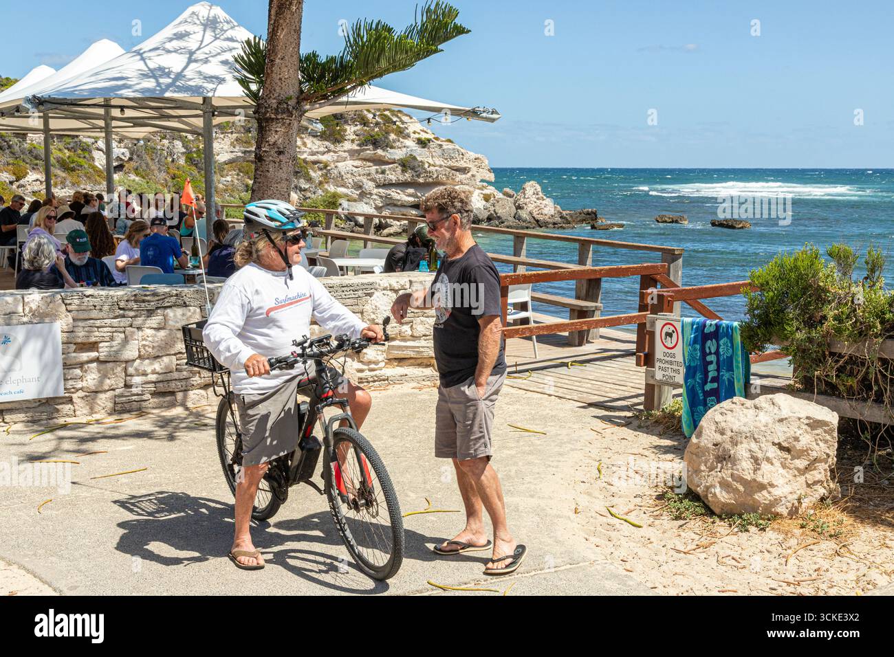 The White Elephant Beach Side Cafe a Gnarabup, Prevelly, Margaret River Region, Contea di Augusta nella regione SW dell'Australia Occidentale WA Foto Stock