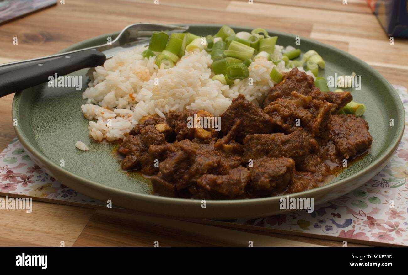 Mutton Curry Foto Stock