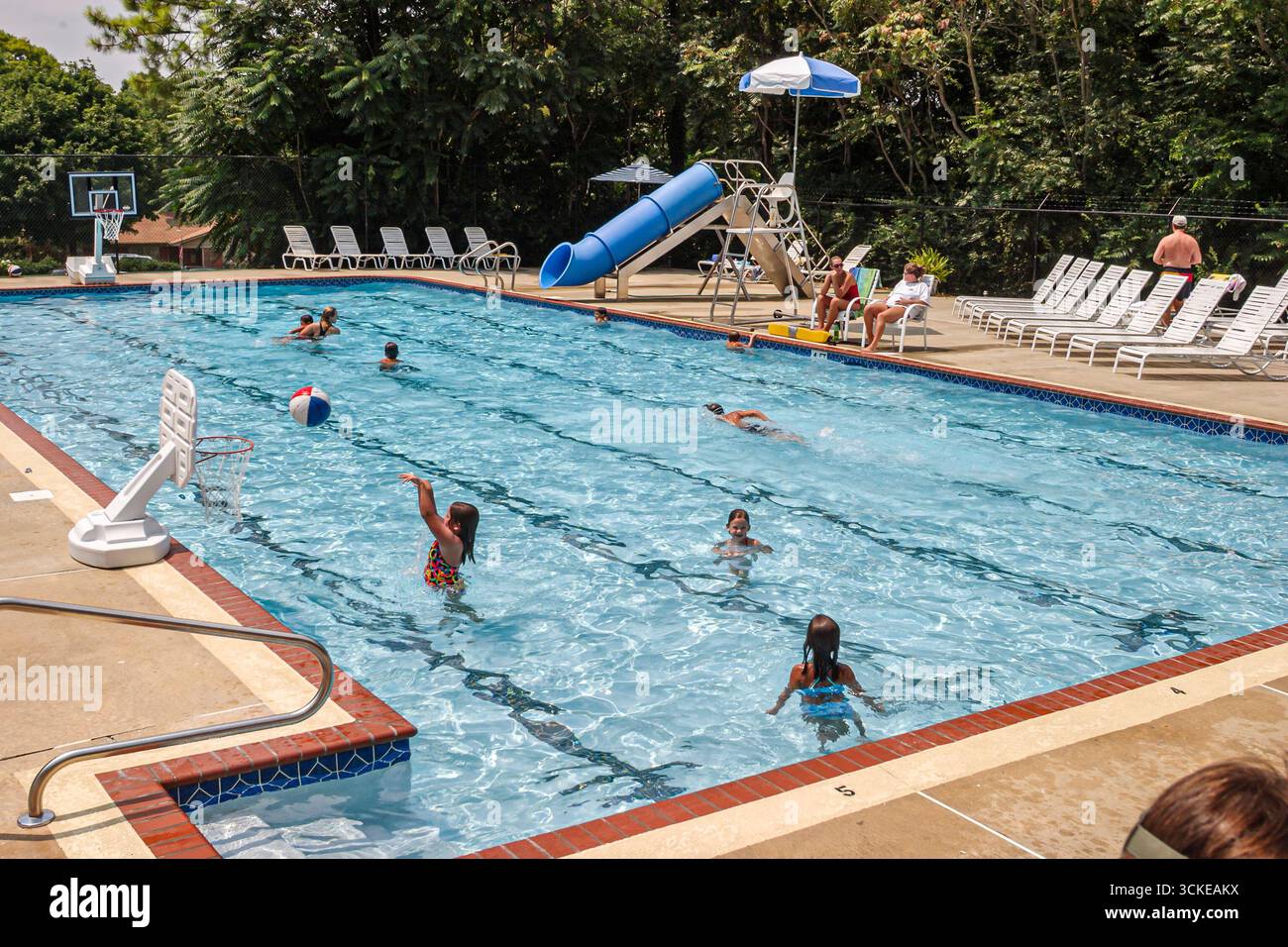 Alabama Madison County, Huntsville, nuoto, esercizio fisico, salute, medico, fitness, allenamento, sport acquatici, visitatori viaggio turismo turistico Foto Stock