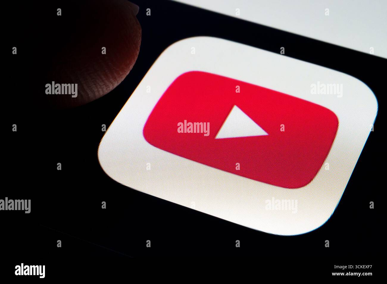 App YouTube Foto Stock