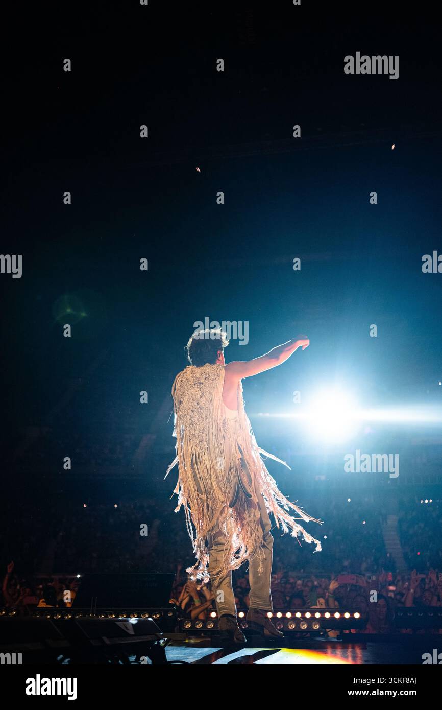Madrid, Spagna. 11 settembre 2025. Manuel Carrasco alla Movistar Arena con il suo tour di Salvaje. (Foto di Rafael Beltran/Alamy Live News) Foto Stock