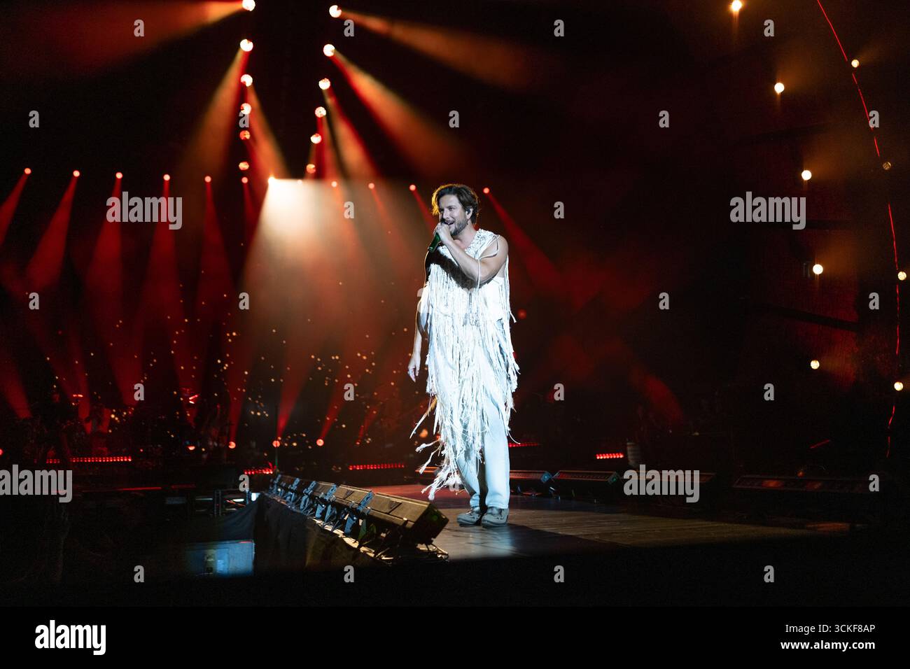 Madrid, Spagna. 11 settembre 2025. Manuel Carrasco alla Movistar Arena con il suo tour di Salvaje. (Foto di Rafael Beltran/Alamy Live News) Foto Stock