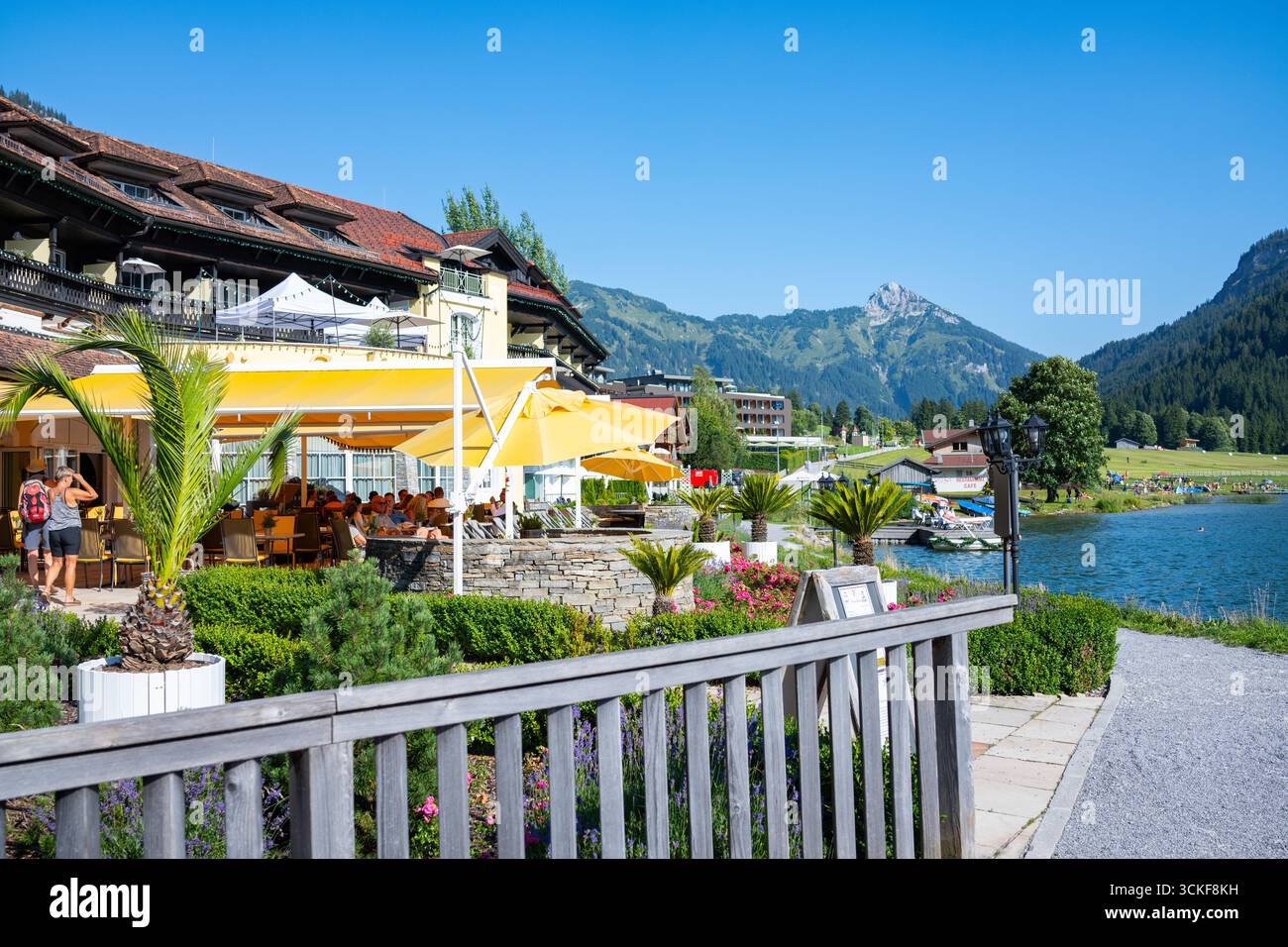 Haldensee, Austria. 09 agosto 2025. Via Salina - Hotel am SEE il 9 agosto 2025 a Haldensee, Tirolo, Austria . Fotografo: ddp Images/STAR-Images credito: ddp media GmbH/Alamy Live News Foto Stock