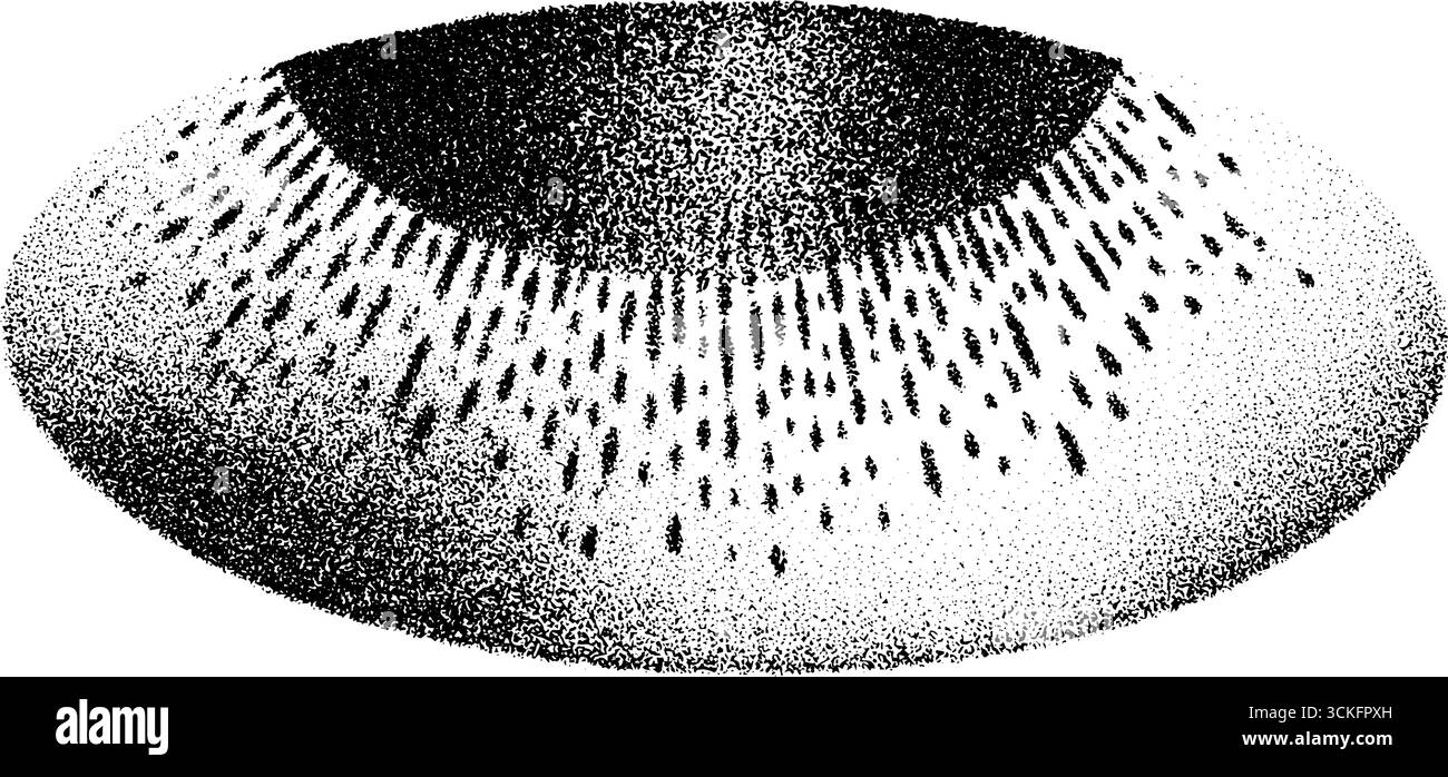 Pioggia di meteoriti cosmiche nell'arte del lavoro a puntate: Meraviglie celestiali per progetti di design. Illustrazione Vettoriale