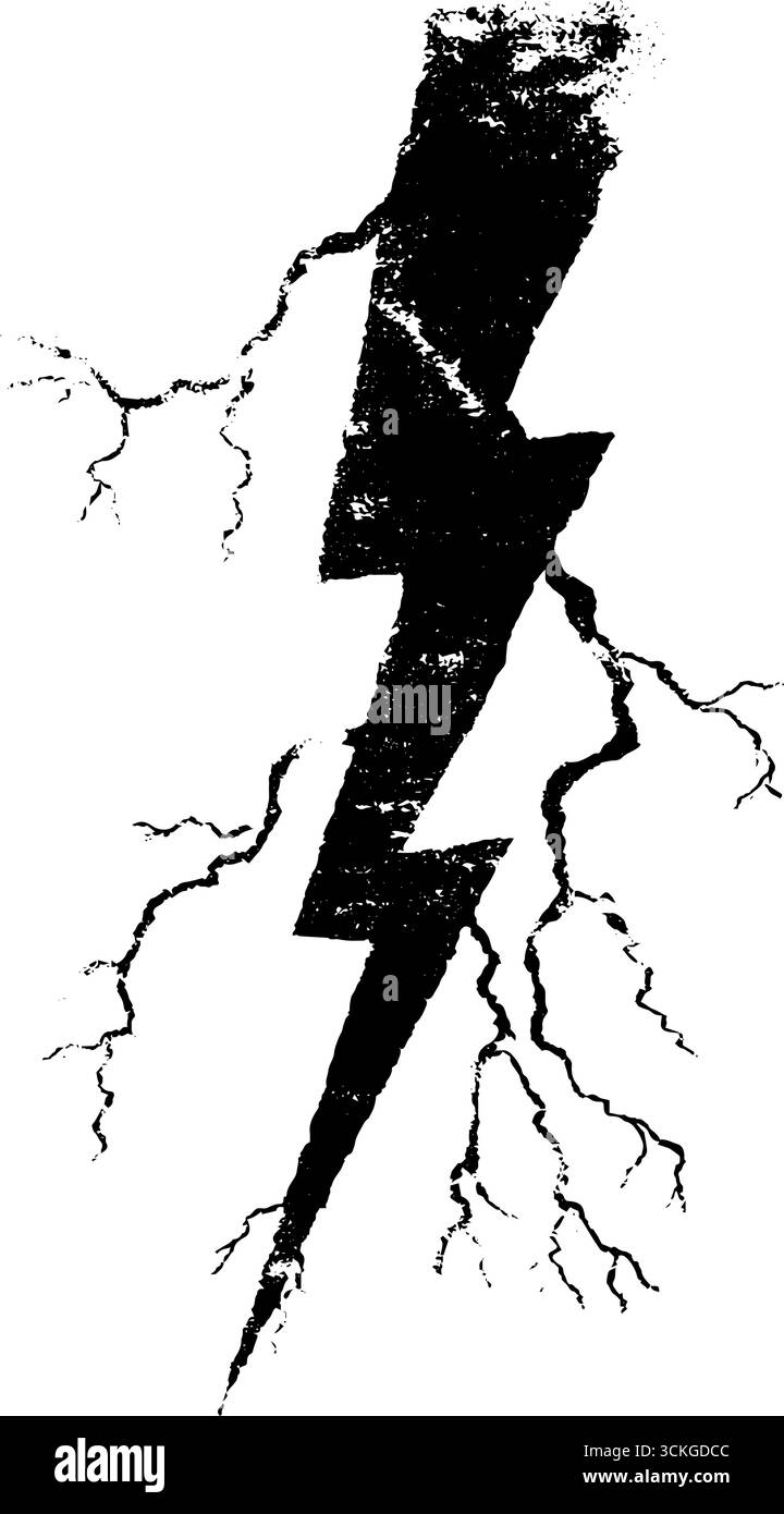 Illustrazione grunge in bianco e nero per un design urbano. Illustrazione Vettoriale