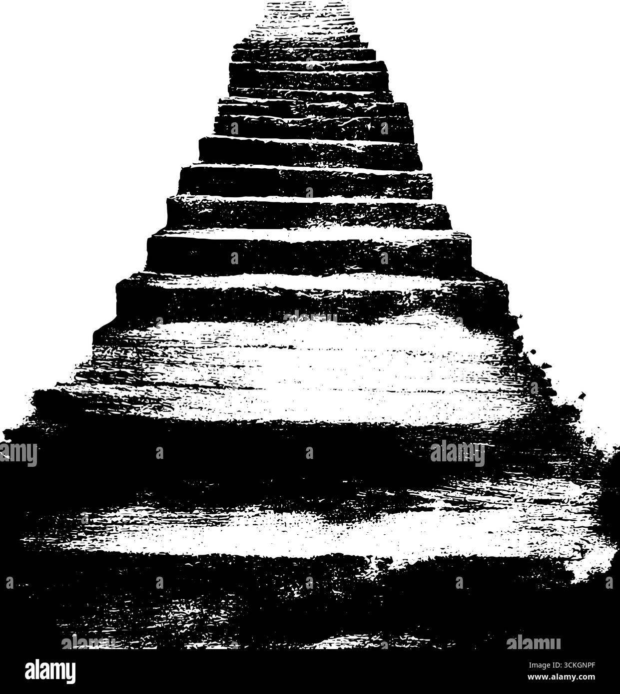 Gradini in bianco e nero grunge con texture effetto angosciato per un design urbano. Illustrazione Vettoriale Gradini in bianco e nero grunge con texture effetto angosciato per un design urbano. Illustrazione Vettoriale
