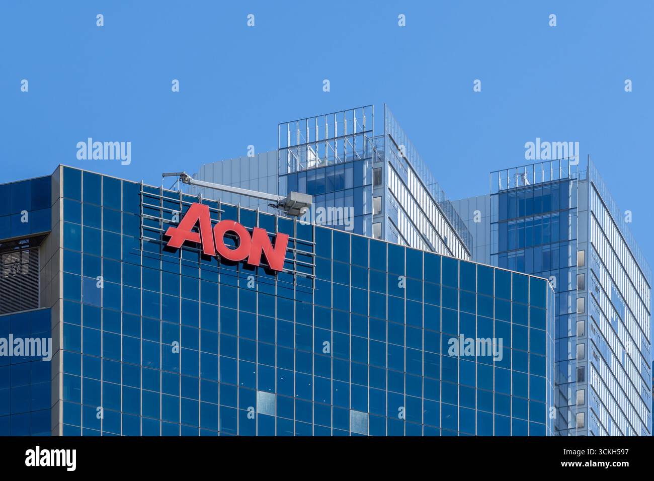 Ufficio Aon Australia al 201 di Kent Street a Sydney, Australia Foto Stock