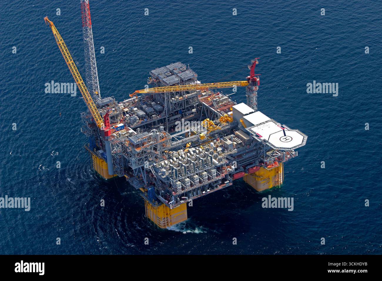 Produzione di energia offshore Golfo del Messico Foto Stock