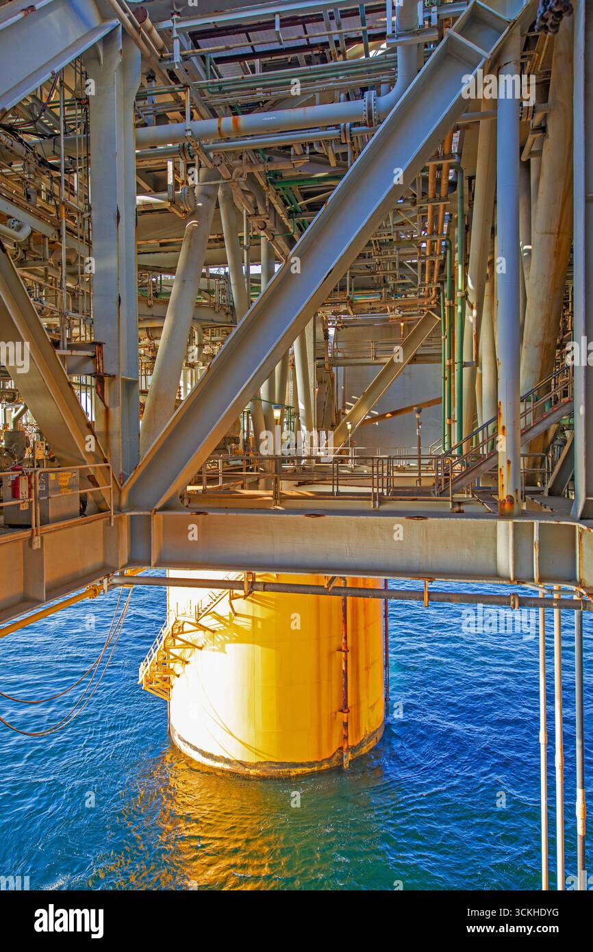 Produzione di energia offshore Golfo del Messico Foto Stock