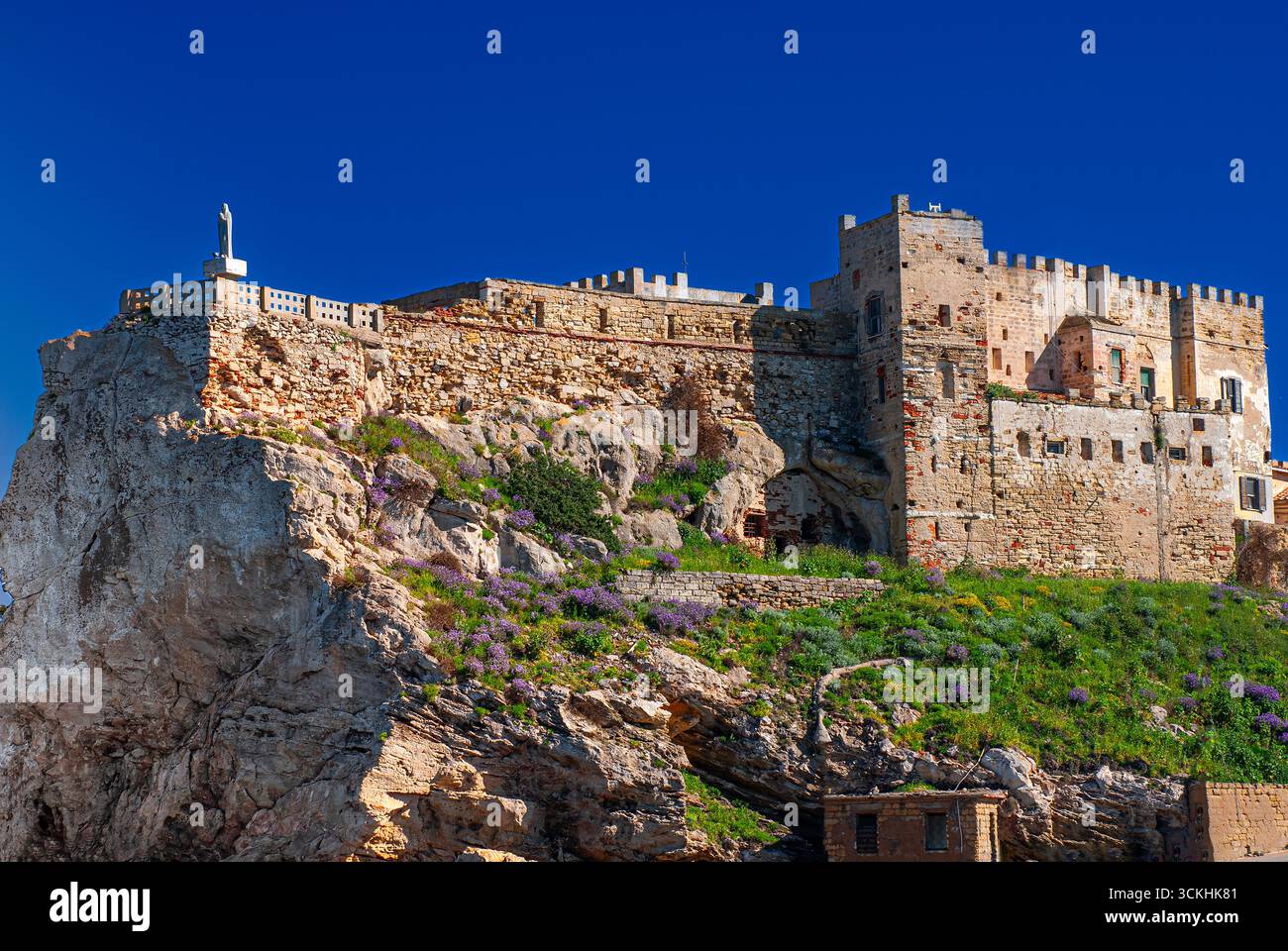 Forte Teglia. Isola di Pianosa, Arcipelago Toscano, Livorno, Italia. Foto Stock