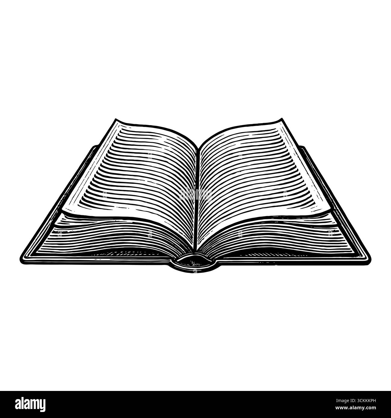 Il libro della Bibbia, la Sacra scrittura in una bella copertina con una croce Illustrazione Vettoriale