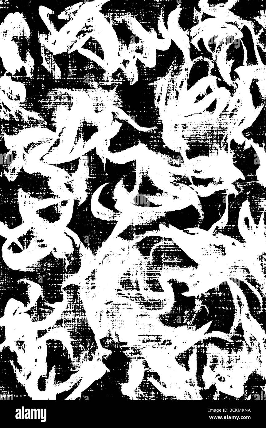 Design abstract a contrasto elevato in bianco e nero con fuoco e fumo per progetti visivi dinamici. Illustrazione Vettoriale