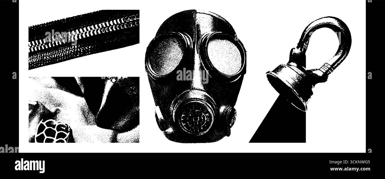 incisione annetdebar vintage stippling e texture mezzitoni i 6f92a34a-dec8-4eb1-82be-7c31ec40fb80 3 tracciati Illustrazione Vettoriale