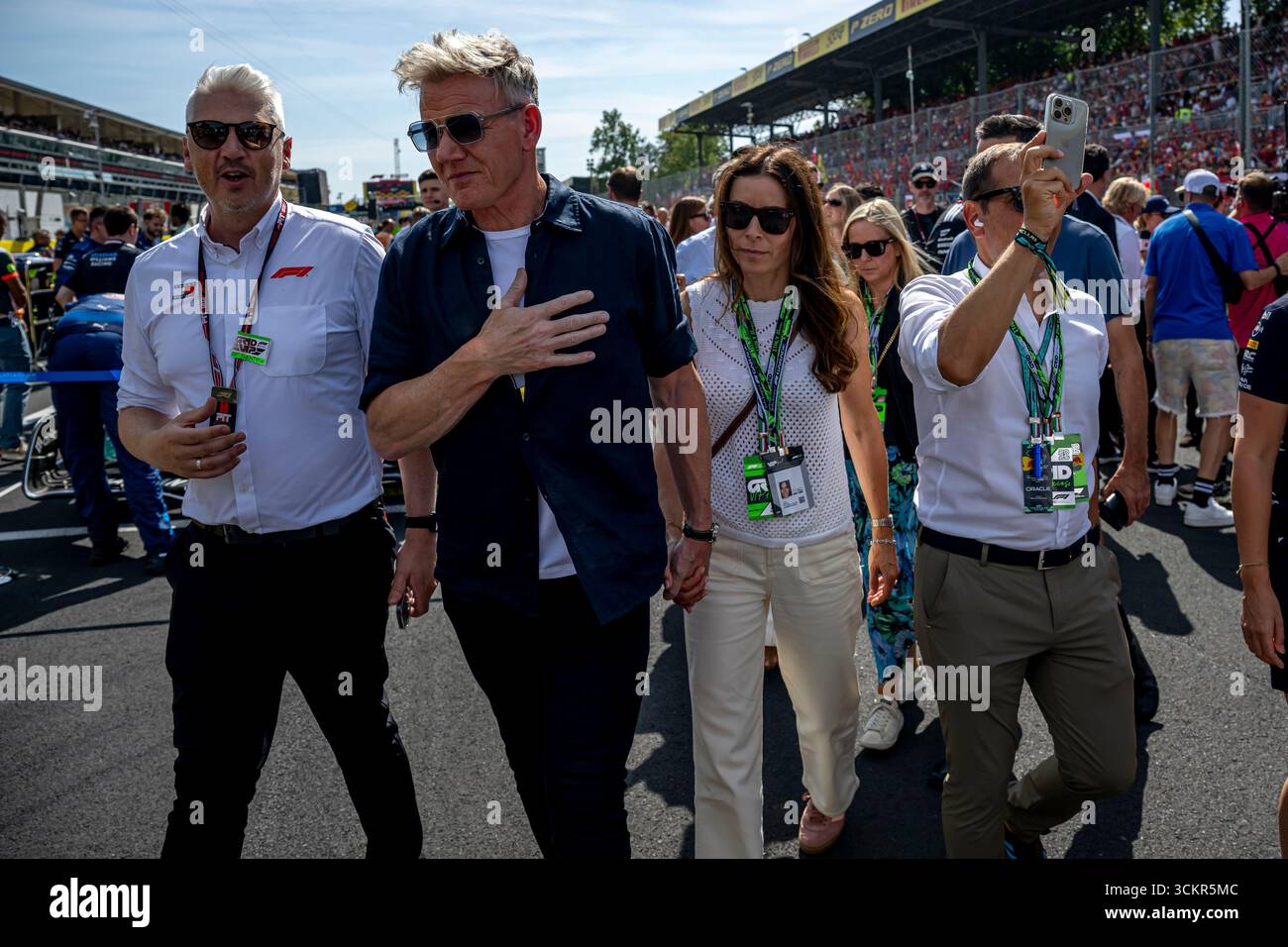 Monza, Gordon Ramsay. De racedag, ronde 16 van de formule 1 Grand Prix 2025 vindt Plats a Monza, Italie ANP / HOLLANDSE HOOGTE / MICHAEL POTTS Foto Stock