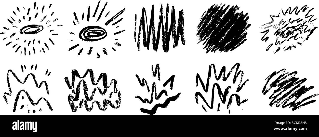 Collezione creativa di dodici forme astratte dinamiche di esplosione per il design artistico. Illustrazione Vettoriale Collezione creativa di dodici forme astratte dinamiche di esplosione per il design artistico. Illustrazione Vettoriale