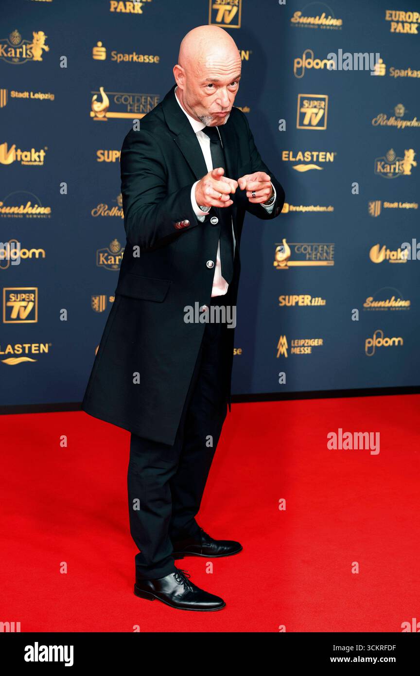 Der Graf von Unheilig bei der 31. Verleihung der Goldenen Henne 2025 a der Leipziger Messe. Lipsia, 12.09.2025 *** il Conte di Unheilig alla presentazione 31 del Golden Hen 2025 al Centro Fieristico di Lipsia, 12 09 2025 foto:XR.xStoffelsx/xFuturexImagex henne_5409 Foto Stock