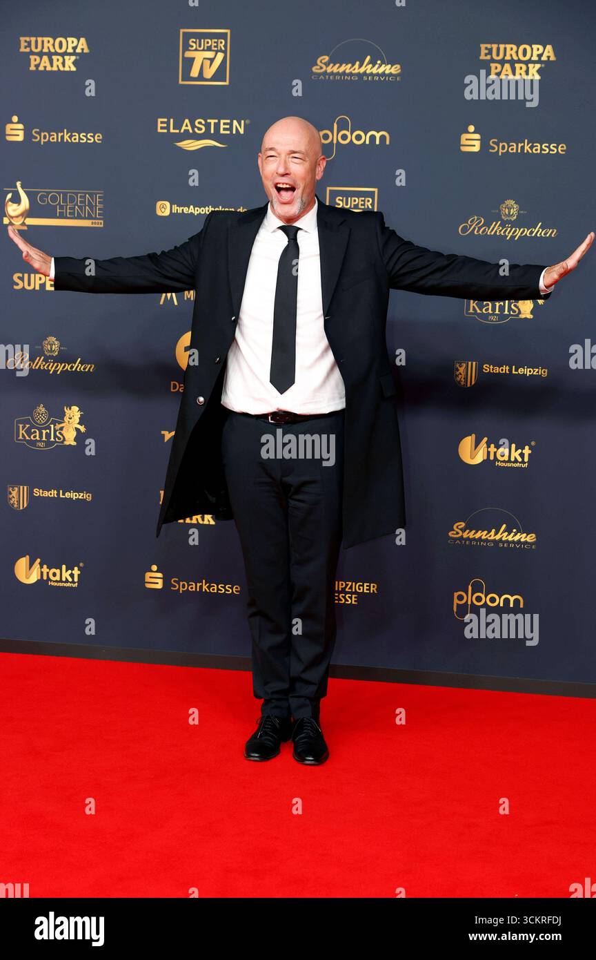 Der Graf von Unheilig bei der 31. Verleihung der Goldenen Henne 2025 a der Leipziger Messe. Lipsia, 12.09.2025 *** il Conte di Unheilig alla presentazione 31 del Golden Hen 2025 al Centro Fieristico di Lipsia, 12 09 2025 foto:XR.xStoffelsx/xFuturexImagex henne_5406 Foto Stock