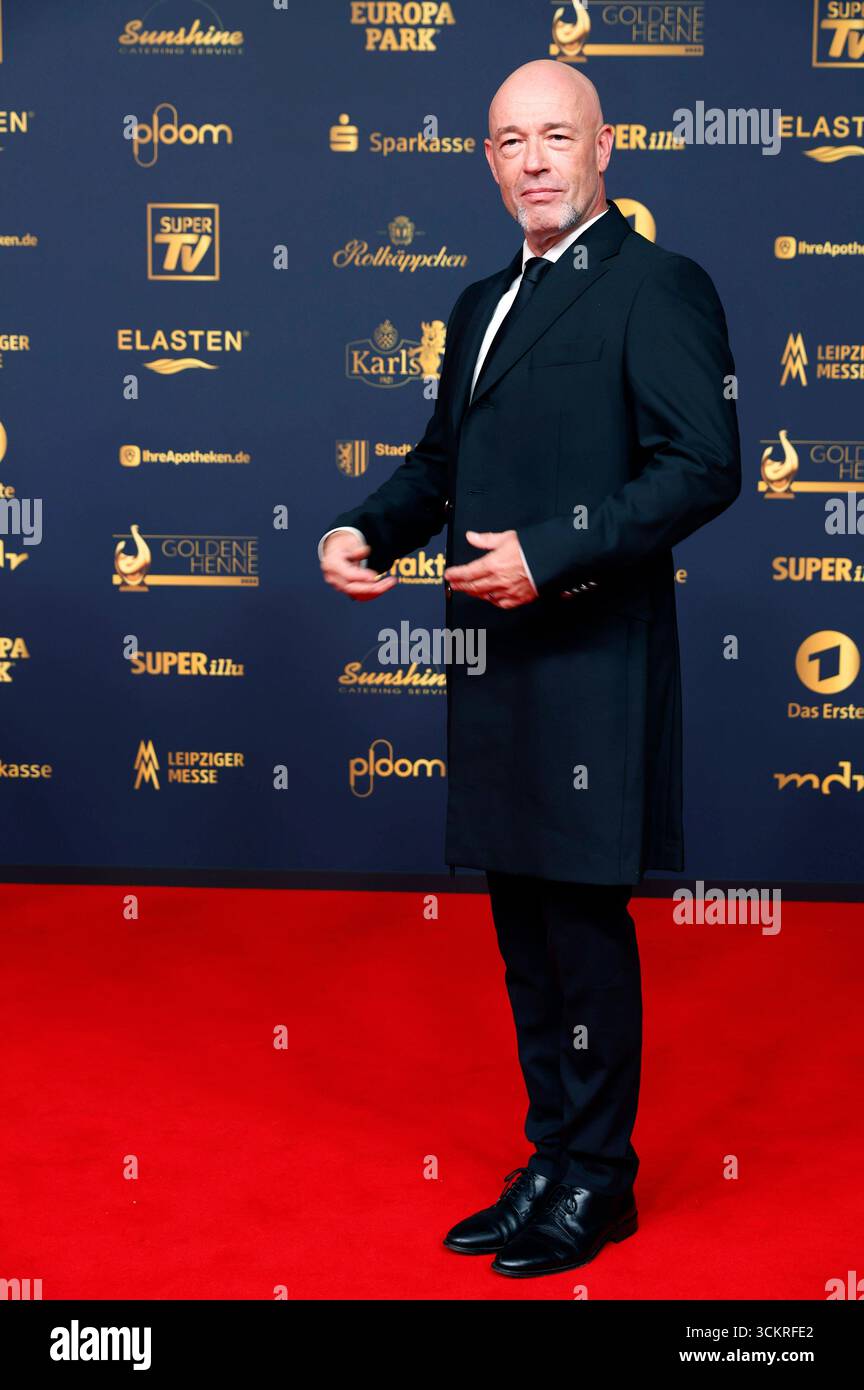 Der Graf von Unheilig bei der 31. Verleihung der Goldenen Henne 2025 a der Leipziger Messe. Lipsia, 12.09.2025 *** il Conte di Unheilig alla presentazione 31 del Golden Hen 2025 al Centro Fieristico di Lipsia, 12 09 2025 foto:XR.xStoffelsx/xFuturexImagex henne_5410 Foto Stock