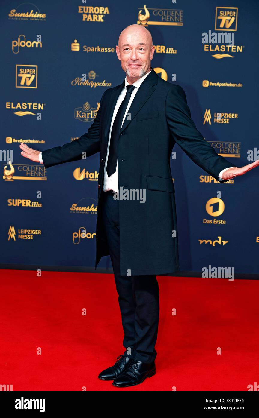 Der Graf von Unheilig bei der 31. Verleihung der Goldenen Henne 2025 a der Leipziger Messe. Lipsia, 12.09.2025 *** il Conte di Unheilig alla presentazione 31 del Golden Hen 2025 al Centro Fieristico di Lipsia, 12 09 2025 foto:XR.xStoffelsx/xFuturexImagex henne_5411 Foto Stock