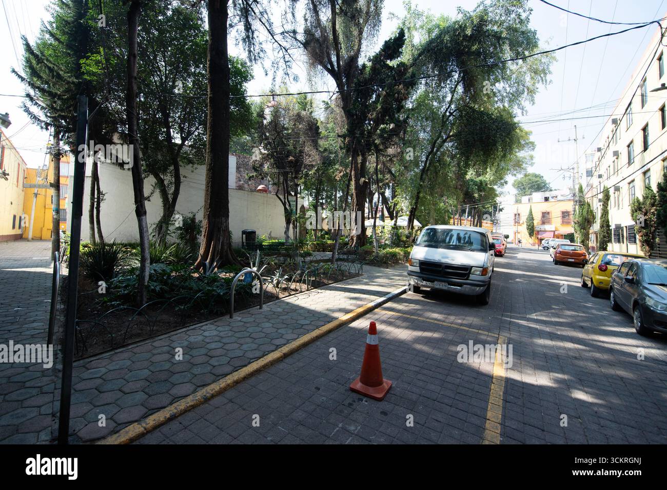 Città del Messico, Messico; 1 novembre 2025: Quartiere di Colonia la Romita, un piccolo, vecchio quartiere alternativo di città del Messico. Foto Stock