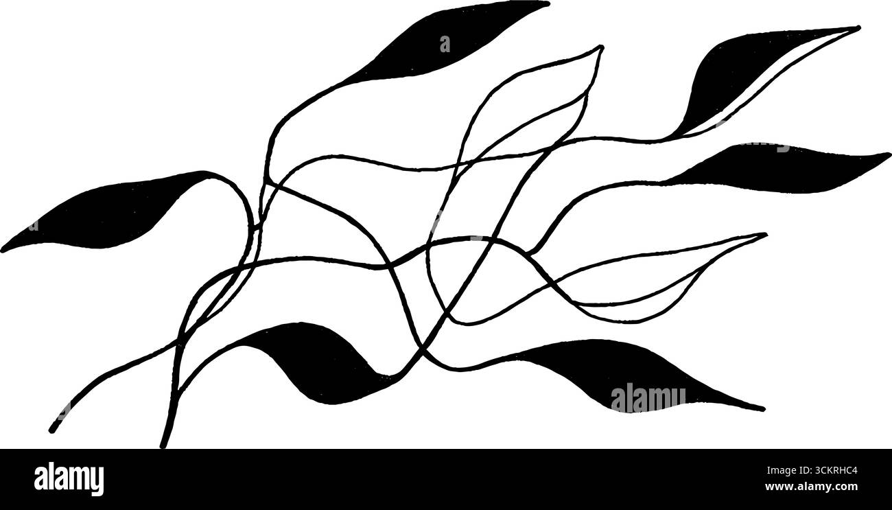 Disegno astratto che raffigura una struttura cristallina con disegni organici per progetti creativi. Illustrazione Vettoriale