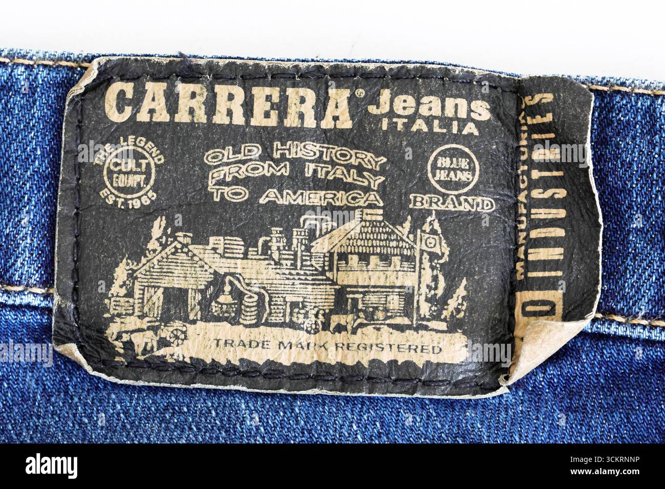 Carrera Jeans Italia - marchio italiano di denim fondato a Verona nel 1965 Foto Stock