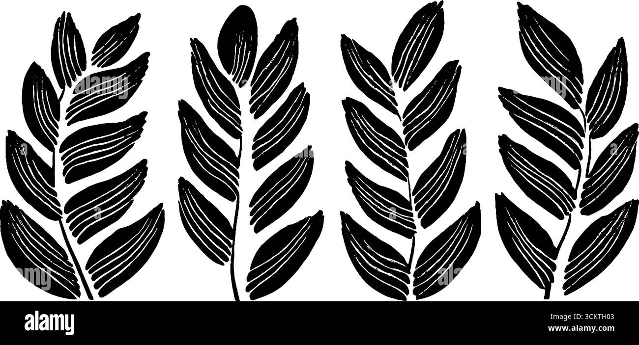 Design minimalista in bianco e nero con texture da campo per opere d'arte a parete o progetti a tema naturale. Illustrazione Vettoriale