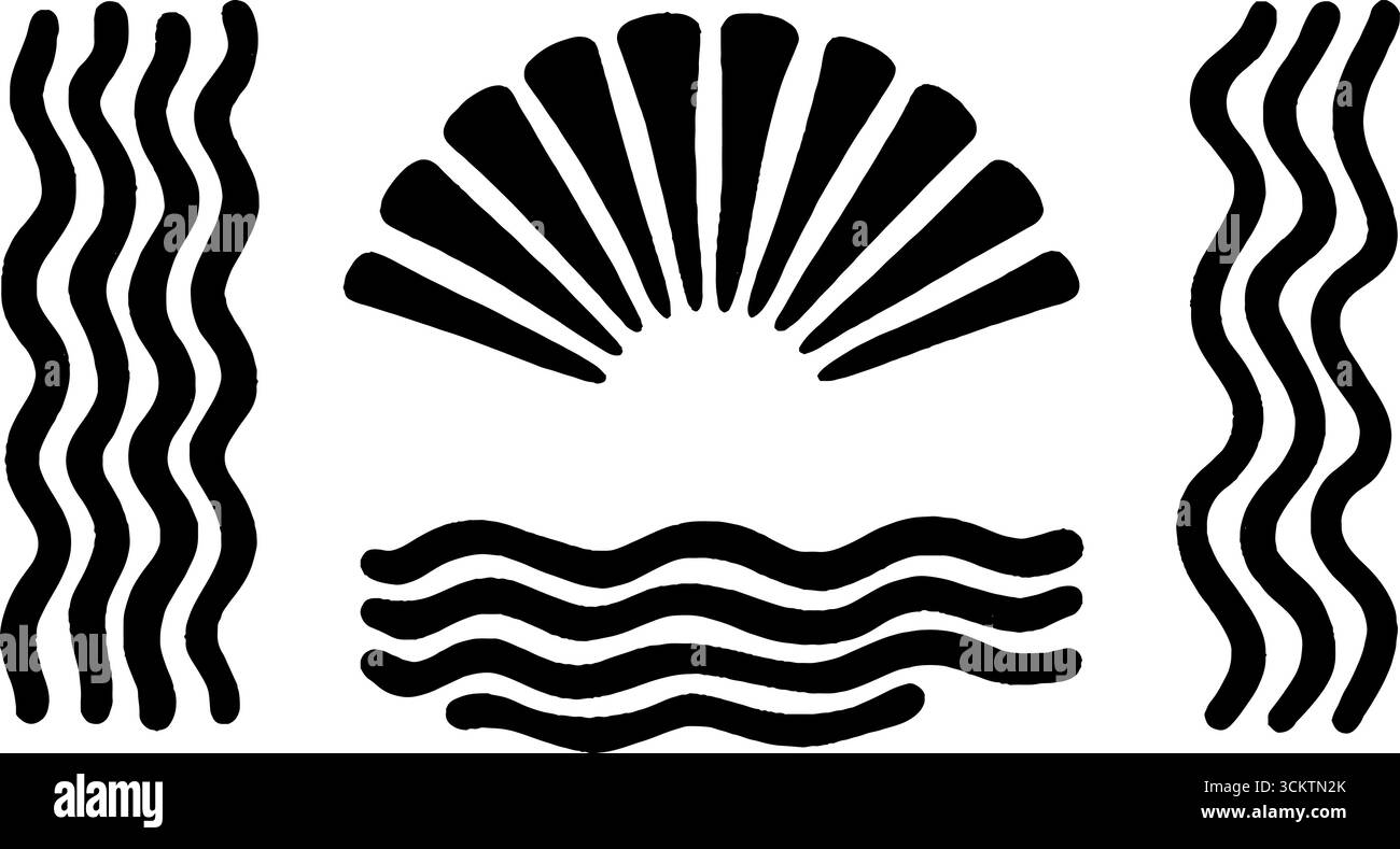 Ombra di palma tropicale con ventilatore a mano e bracciale alla caviglia per un arredamento estivo. Illustrazione Vettoriale