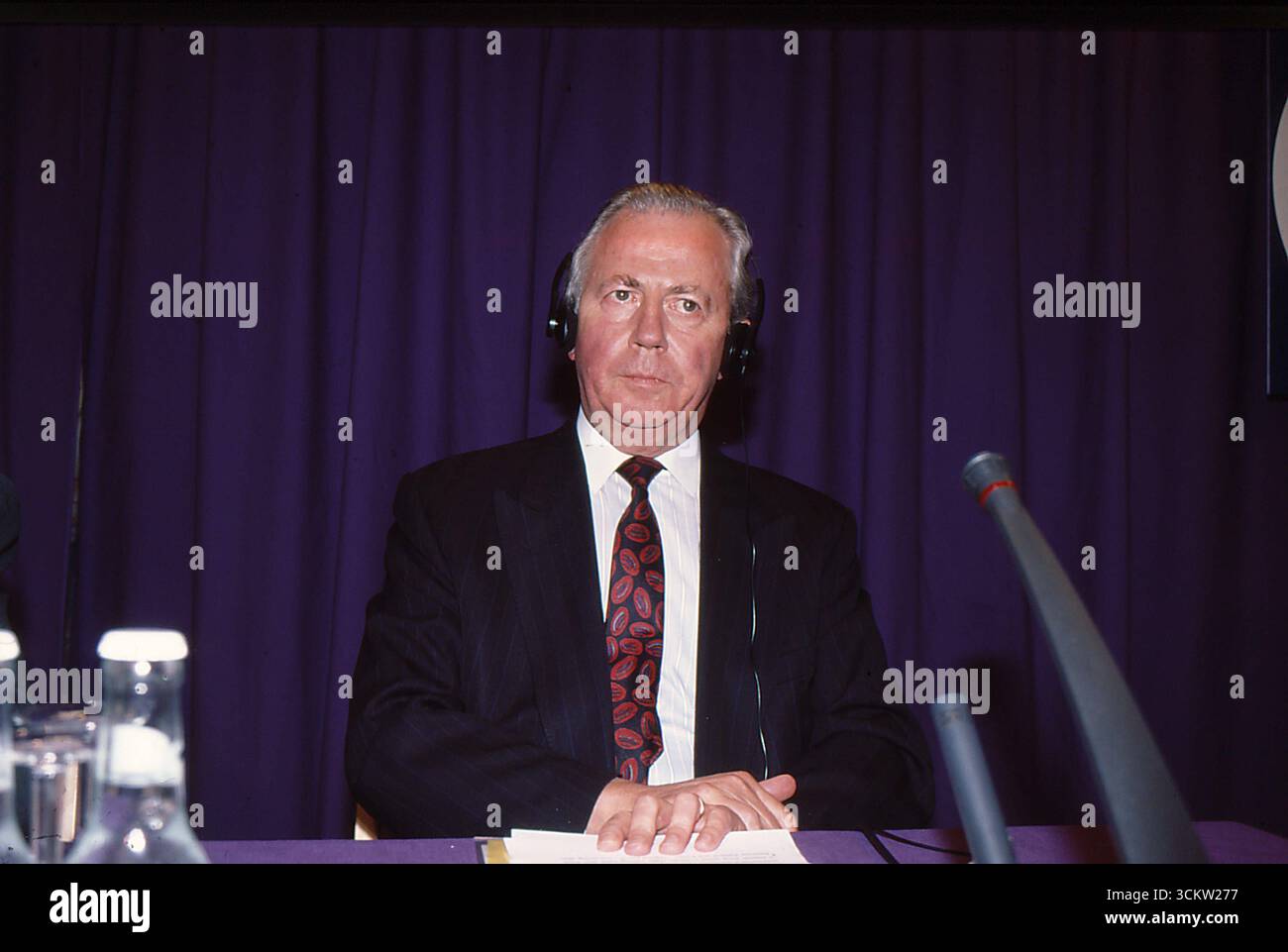 Copenhagen/ Danimarca/HISTORICAL FILE IMAGES 1996/ Jaques Santer chariman di Eeuropean o e-commission ed ex primo ministro lussemburghese in visita a copenaghen. Foto. Francis Joseph Dean/Dean immagini non per uso commerciale e solo per uso editoriale Foto Stock