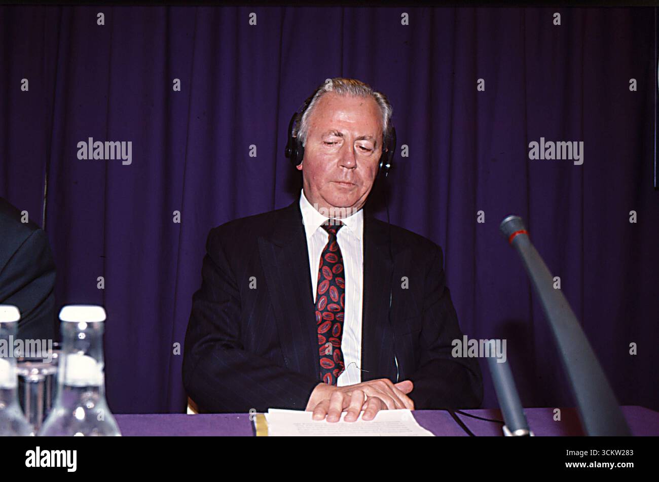 Copenhagen/ Danimarca/HISTORICAL FILE IMAGES 1996/ Jaques Santer chariman di Eeuropean o e-commission ed ex primo ministro lussemburghese in visita a copenaghen. Foto. Francis Joseph Dean/Dean immagini non per uso commerciale e solo per uso editoriale Foto Stock