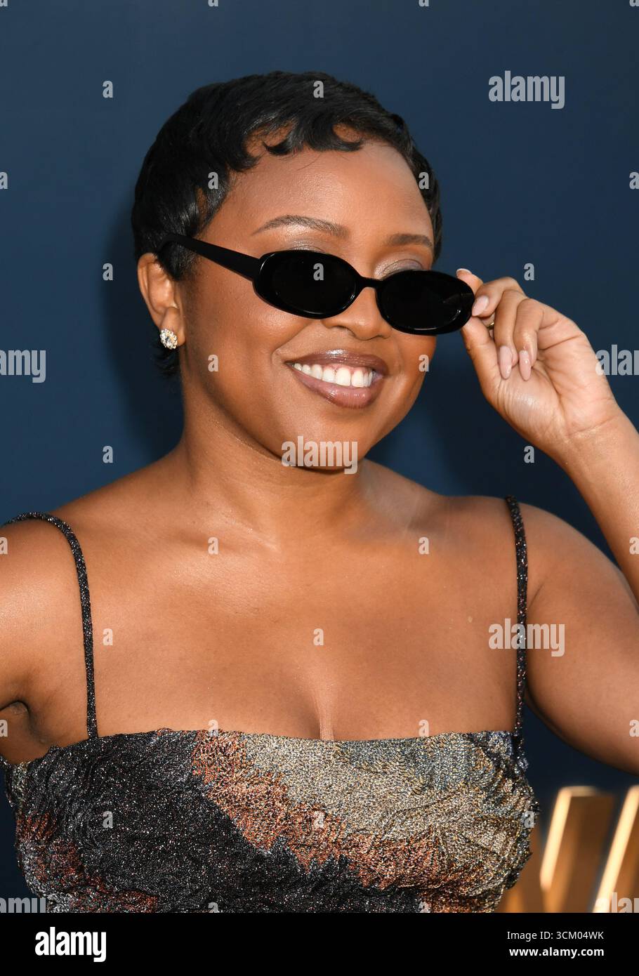 Beverly Hills, CA. 13 settembre 2025. Quinta Brunson della Warner Bros 77th Primetime Emmy Awards Nominees Celebration di Television Group a spago a Beverly Hills, California, il 13 settembre 2025. Crediti: Jeffrey Mayer/Media Punch/Alamy Live News Foto Stock