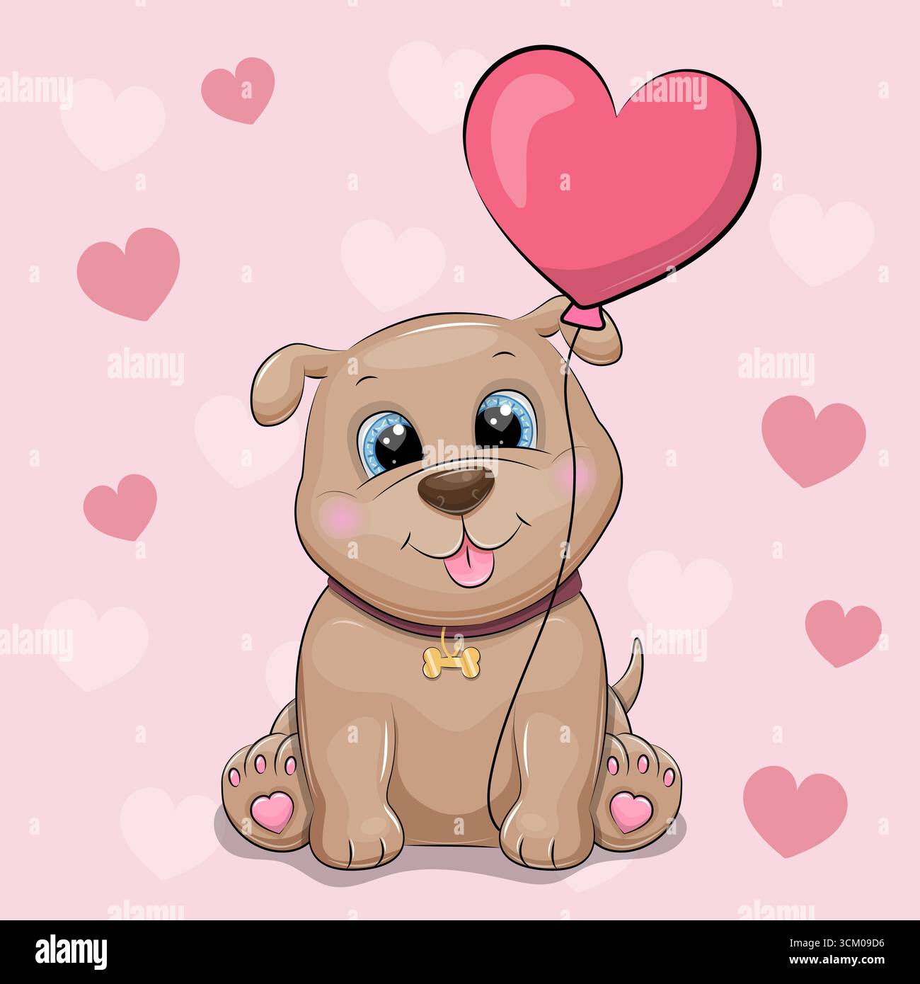 Hallmark Biglietto di San Valentino per marito, design contemporaneo con cani