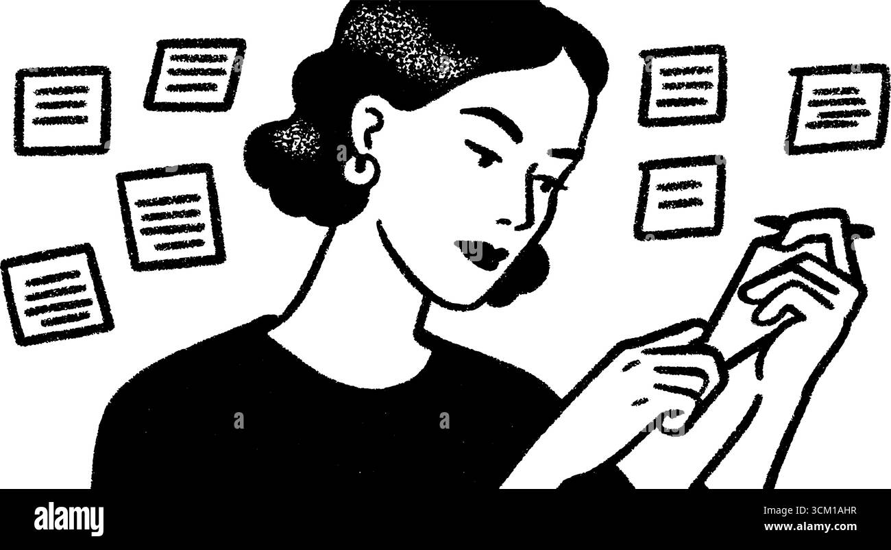 Storyboard creativo con scene digitali: Concetti disegnati a mano per ispirazione artistica. Illustrazione Vettoriale