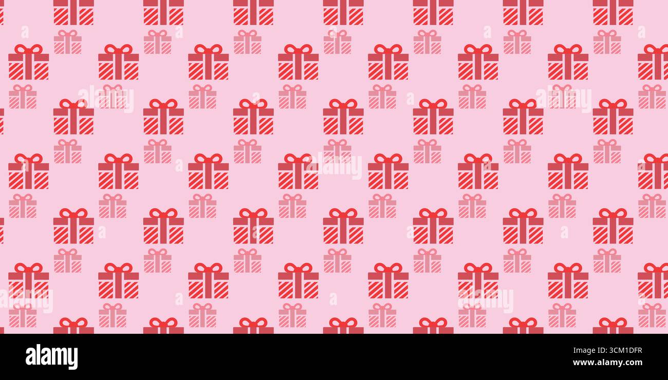 Sfondo del modello della confezione regalo per festeggiamenti e pacchetti festivi Illustrazione Vettoriale