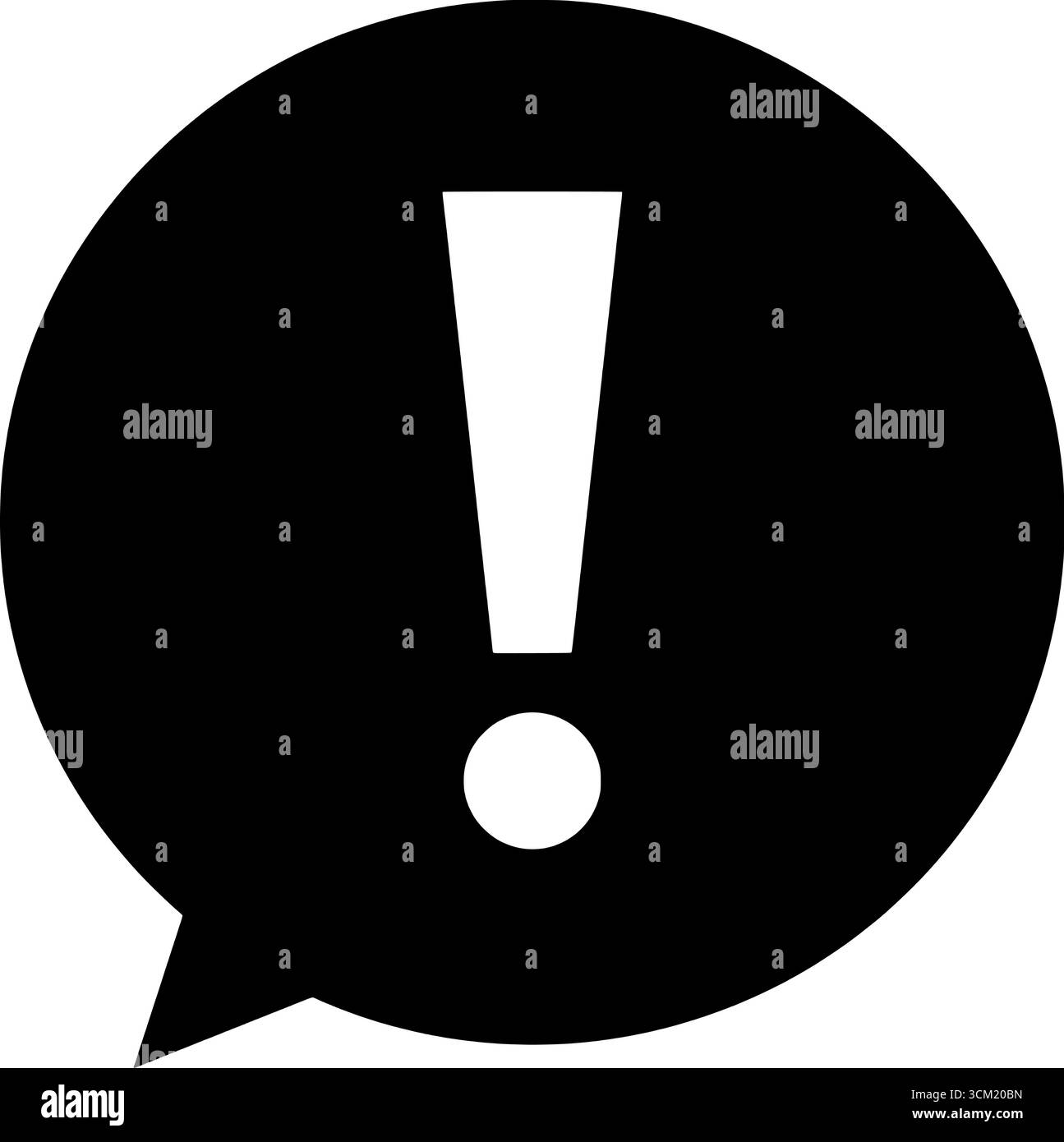 Simbolo del simbolo esclamativo icona del fumetto illustrazione vettoriale Illustrazione Vettoriale