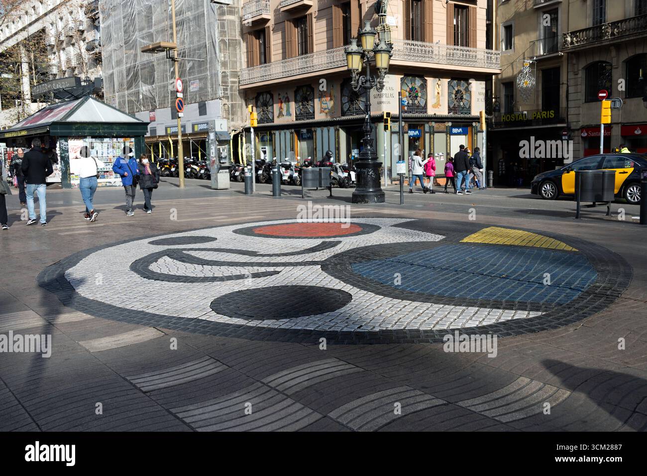 Barcellona, Casa Cuadros (Casa Umbellas) Foto Stock