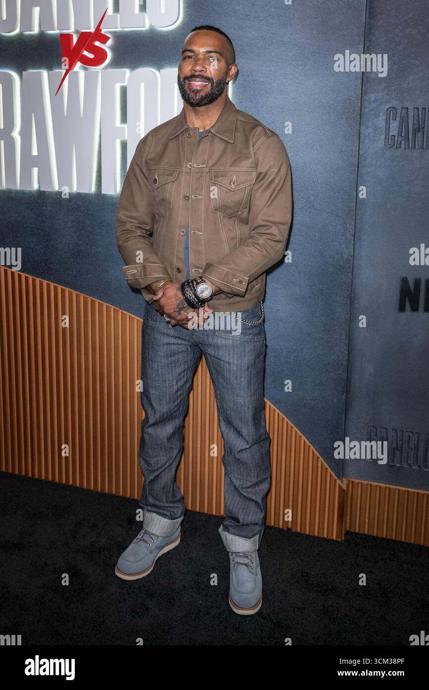 LAS VEGAS, NEVADA - 13 SETTEMBRE: Omari Hardwick al Canelo vs Crawford Fight Night di Netflix all'Allegiant Stadium il 13 settembre 2025 a Las Vegas, Nevada. Crediti: DeeCee Carter/MediaPunch Foto Stock