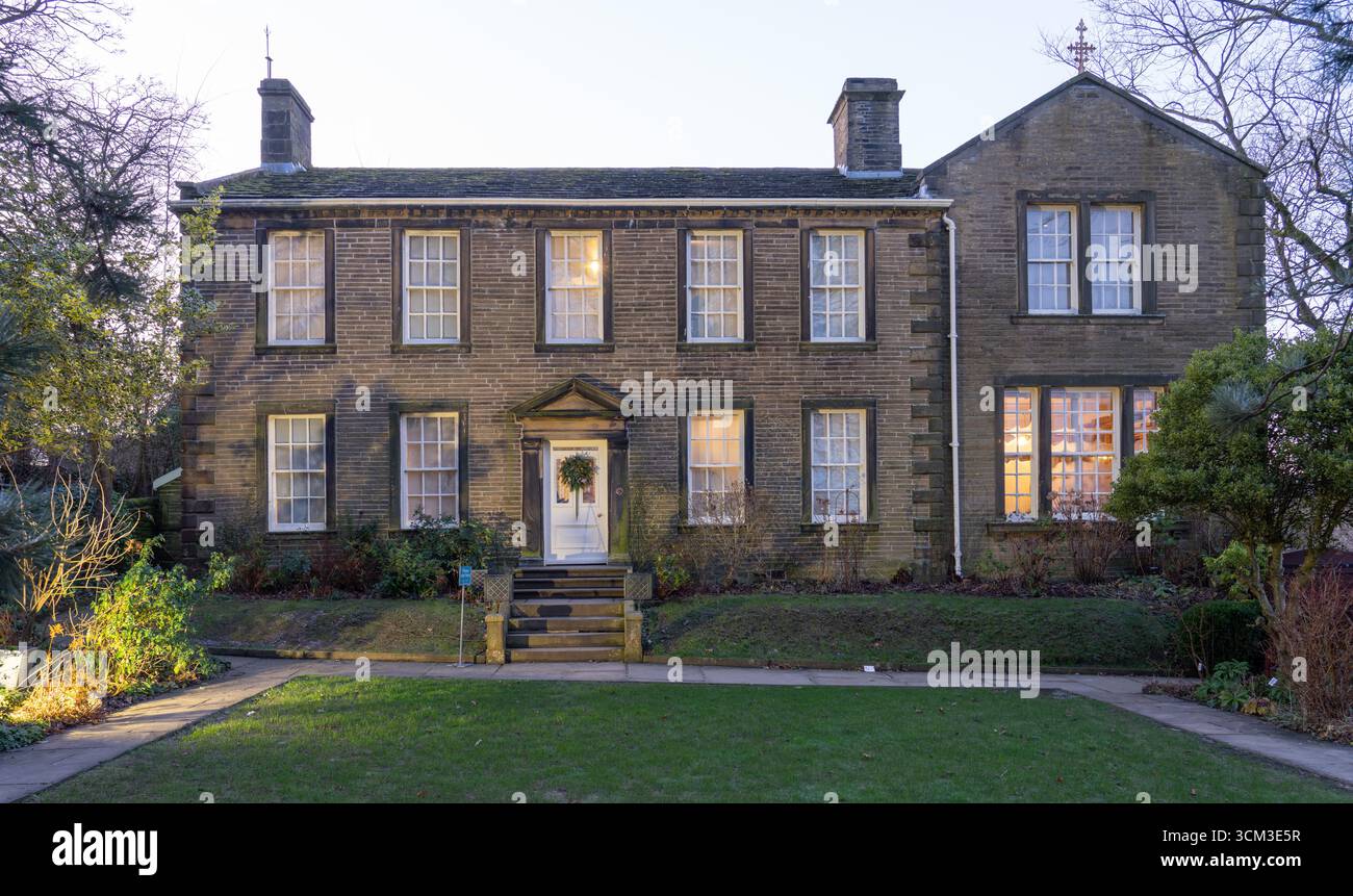 Bronte Parsonage Museum, Howarth, West Yorkshire, Inghilterra. Nella foto di gennaio 2025. Foto Stock