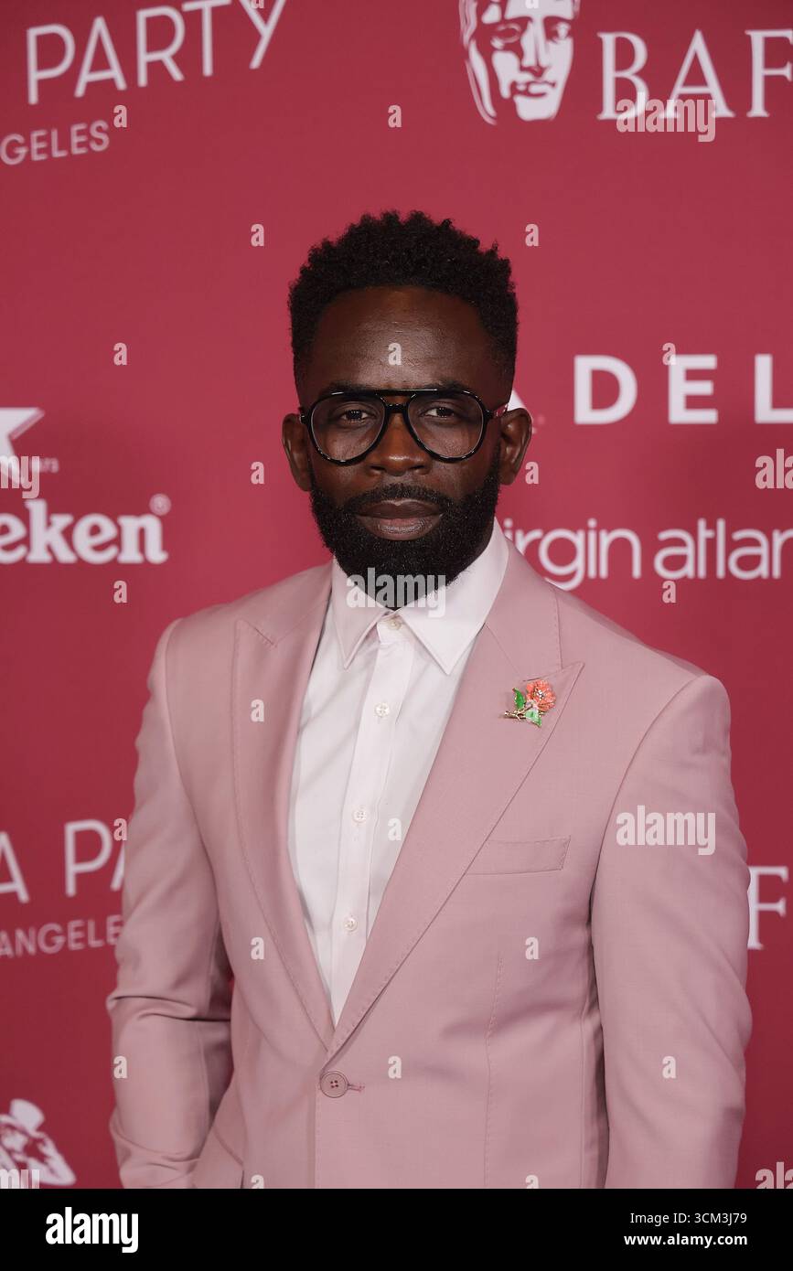 Jimmy Akingbola partecipa al BAFTA TV Tea Party al Maybourne Beverly Hills il 13 settembre 2025 a Beverly Hills, California. Foto: Crash/imageSPACE /MediaPunch Foto Stock