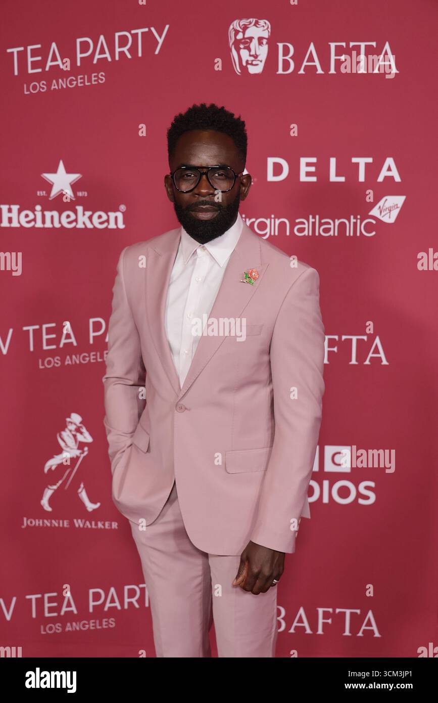 Jimmy Akingbola partecipa al BAFTA TV Tea Party al Maybourne Beverly Hills il 13 settembre 2025 a Beverly Hills, California. Foto: Crash/imageSPACE /MediaPunch Foto Stock