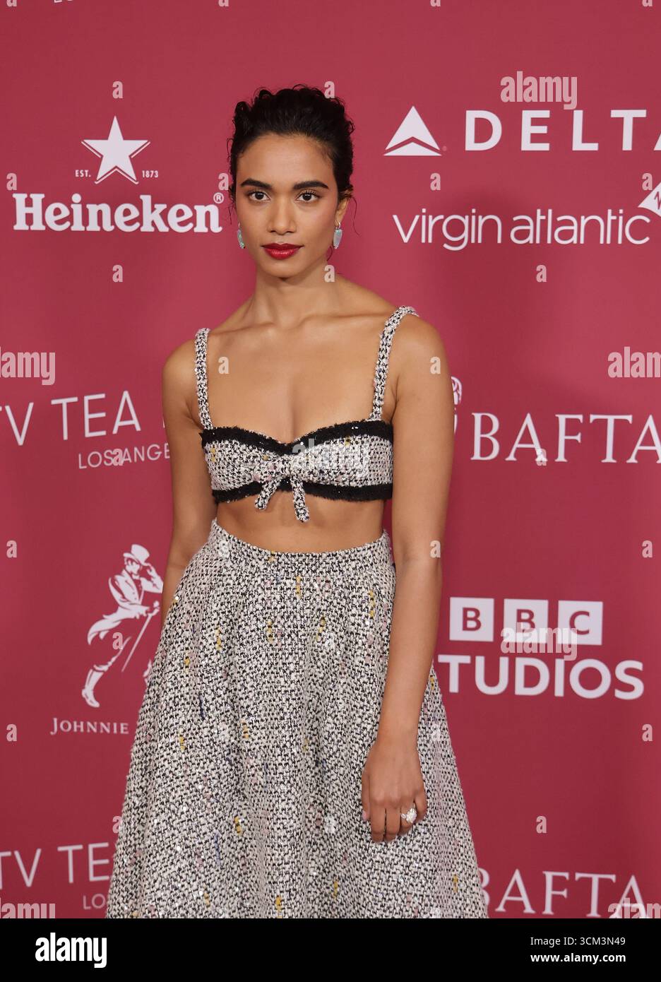Supriya Ganesh partecipa al BAFTA TV Tea Party al Maybourne Beverly Hills il 13 settembre 2025 a Beverly Hills, California. Foto: Crash/imageSPACE /MediaPunch Foto Stock