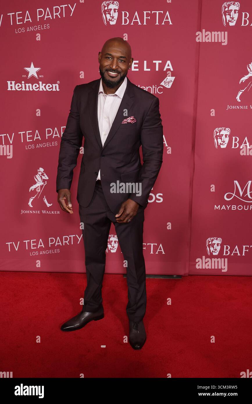 Adrian Holmes partecipa al BAFTA TV Tea Party al Maybourne Beverly Hills il 13 settembre 2025 a Beverly Hills, California. Foto: Crash/imageSPACE /MediaPunch Foto Stock