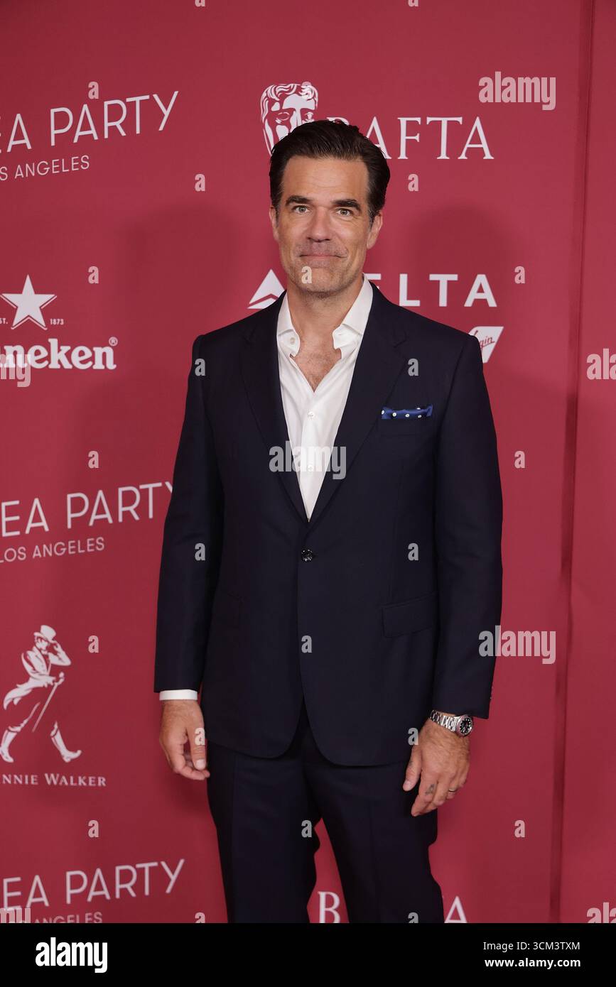 Rob Delaney partecipa al BAFTA TV Tea Party al Maybourne Beverly Hills il 13 settembre 2025 a Beverly Hills, California. Foto: Crash/imageSPACE /MediaPunch Foto Stock