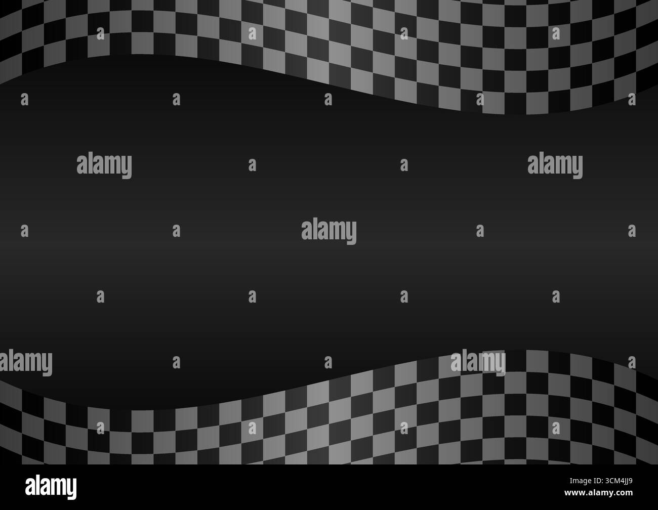 Sfondo pista da corsa. Bandiera a scacchi da corsa. Concetto di corse automobilistiche. Illustrazione vettoriale. Illustrazione Vettoriale