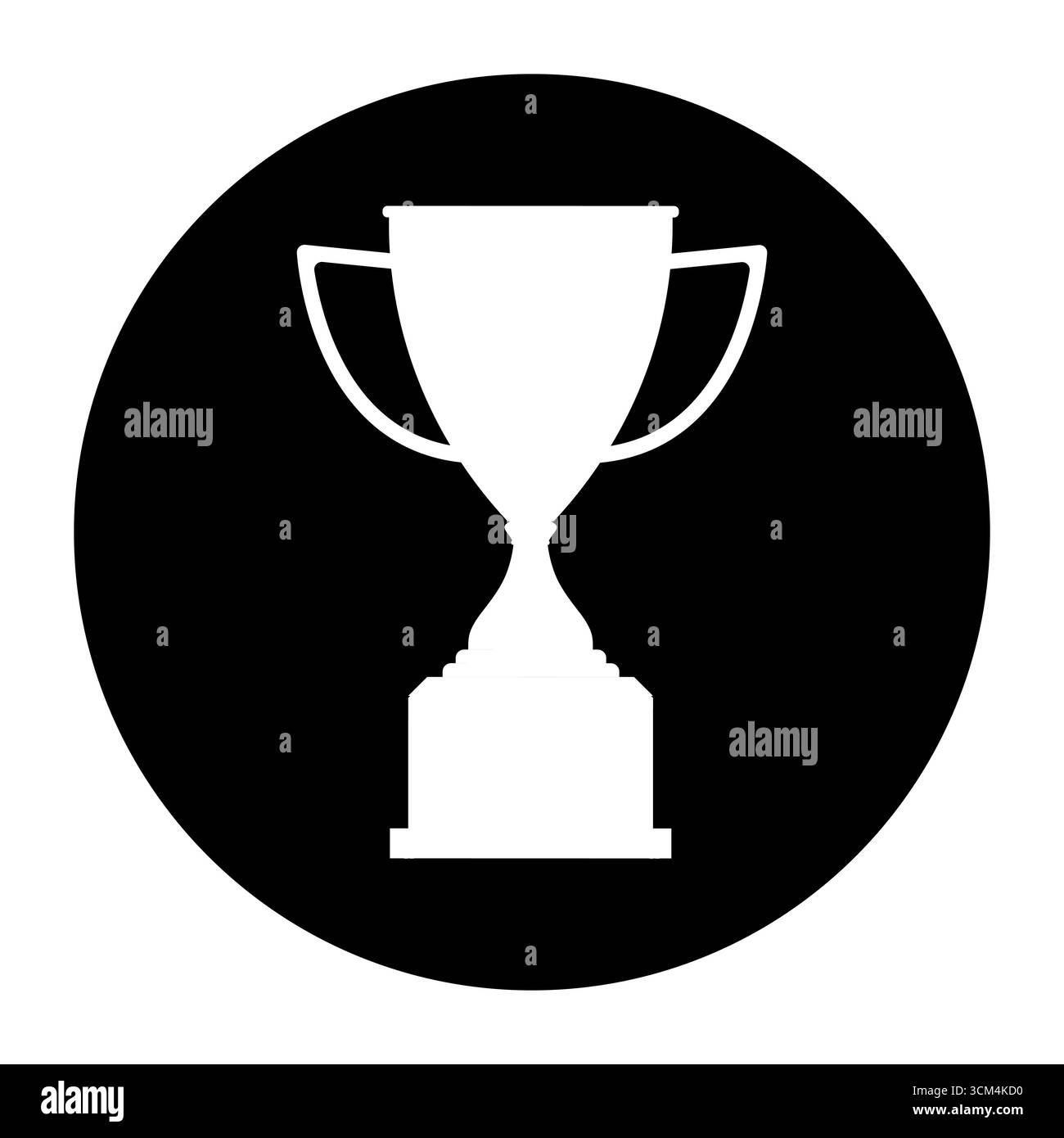 Simbolo con logo Trophy Cup isolato su sfondo bianco. Concetto vincente e campione. Illustrazione vettoriale. Illustrazione Vettoriale