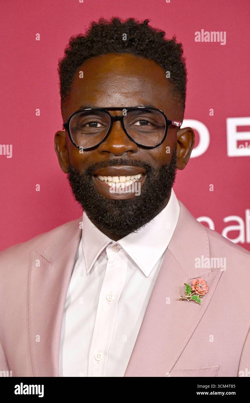 Jimmy Akingbola bei der BAFTA North America TV Tea Party 2025 all'Hotel Maybourne. Beverly Hills, 13.09.2025 *** Jimmy Akingbola al BAFTA North America TV Tea Party 2025 all'Hotel Maybourne Beverly Hills, 13 09 2025 foto:xD.xStarbuckx/xFuturexImagex bafta 5872 Foto Stock
